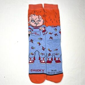 Light Blue Chucky Good Guy socks